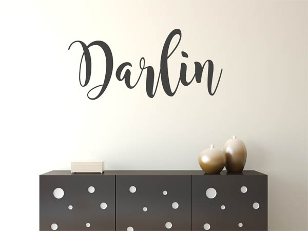 Wandtattoo Darlin in Handschrift