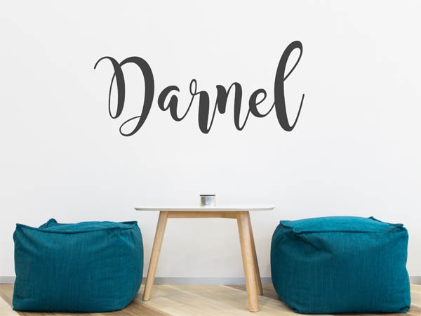 Wandtattoo Darnel in Handschrift