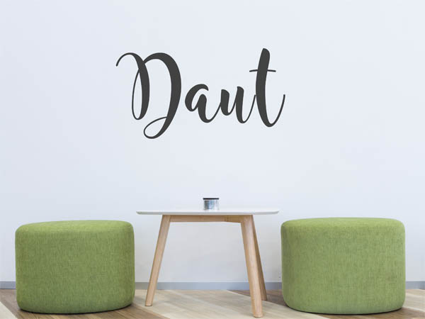 Wandtattoo Daut in Handschrift