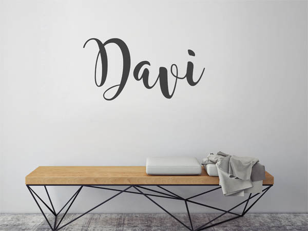 Wandtattoo Davi in Handschrift