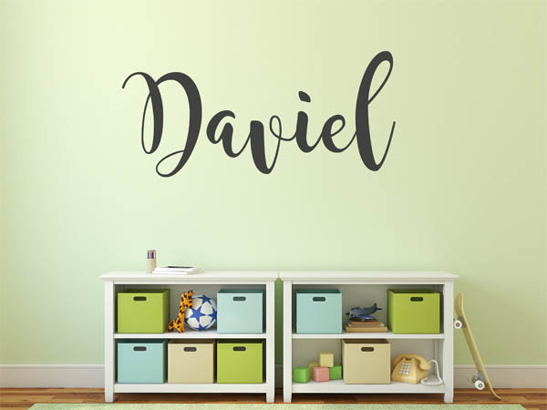 Wandtattoo Daviel in Handschrift