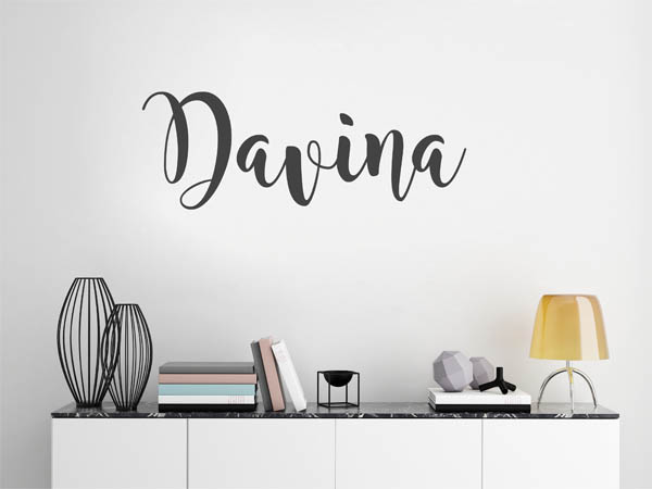 Wandtattoo Davina in Handschrift