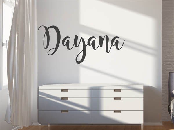 Wandtattoo Dayana in Handschrift