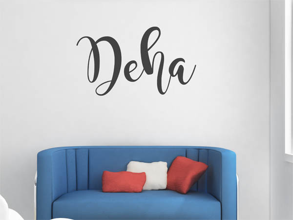Wandtattoo Deha in Handschrift
