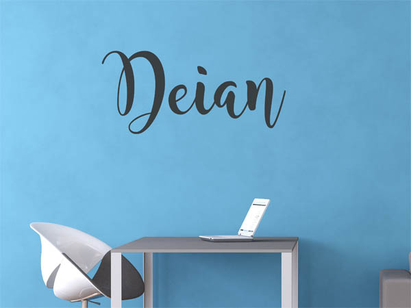 Wandtattoo Deian in Handschrift