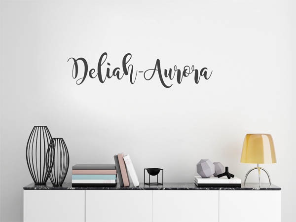 Wandtattoo Deliah-Aurora in Handschrift