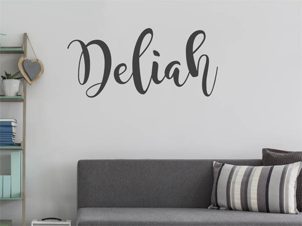 Wandtattoo Deliah in Handschrift