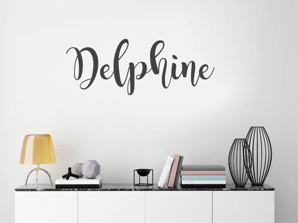 Wandtattoo Delphine in Handschrift