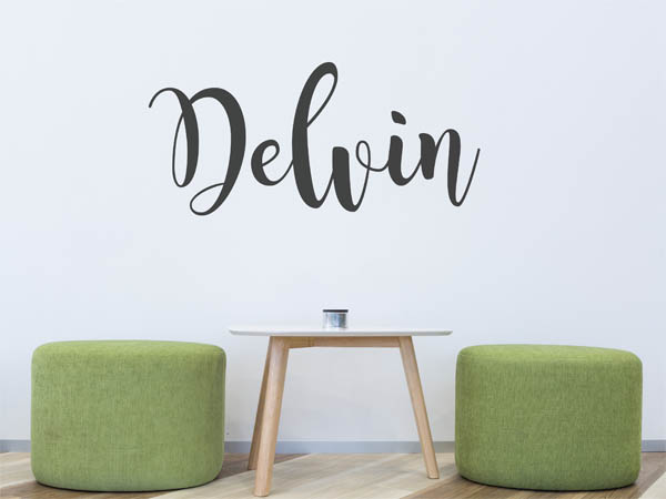 Wandtattoo Delvin in Handschrift