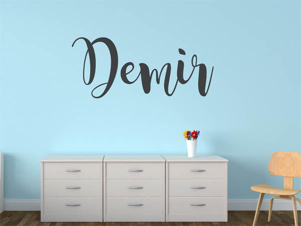 Wandtattoo Demir in Handschrift