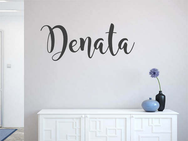 Wandtattoo Denata in Handschrift