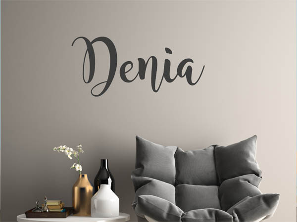 Wandtattoo Denia in Handschrift