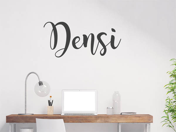 Wandtattoo Densi in Handschrift