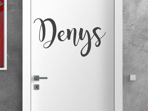 Wandtattoo Denys in Handschrift