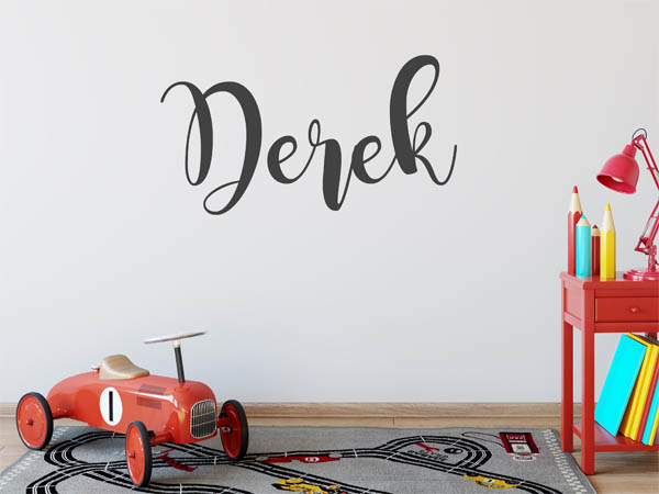 Wandtattoo Derek in Handschrift