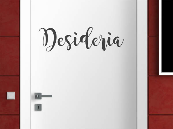 Wandtattoo Desideria in Handschrift