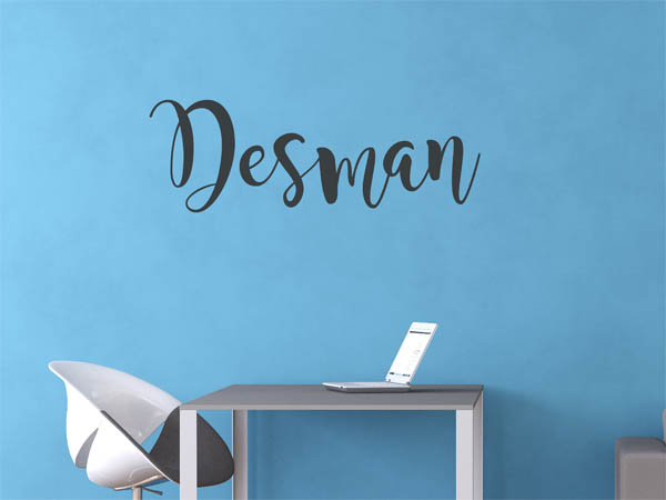 Wandtattoo Desman in Handschrift