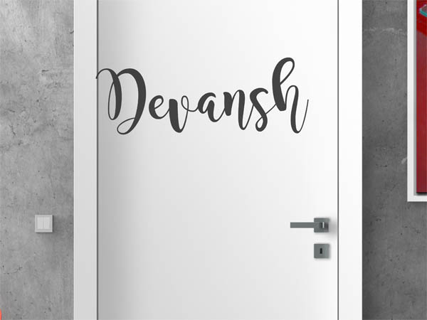 Wandtattoo Devansh in Handschrift