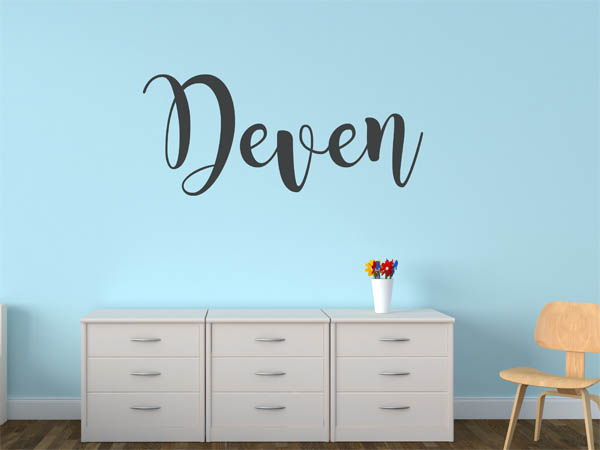 Wandtattoo Deven in Handschrift