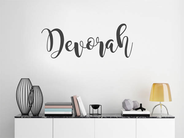 Wandtattoo Devorah in Handschrift