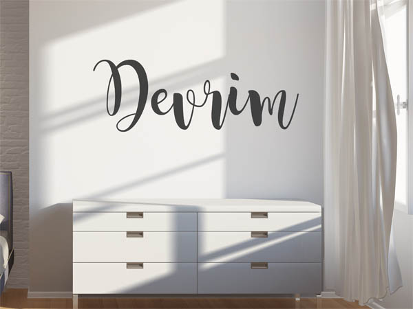 Wandtattoo Devrim in Handschrift