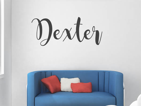 Wandtattoo Dexter in Handschrift