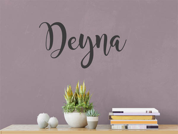 Wandtattoo Deyna in Handschrift