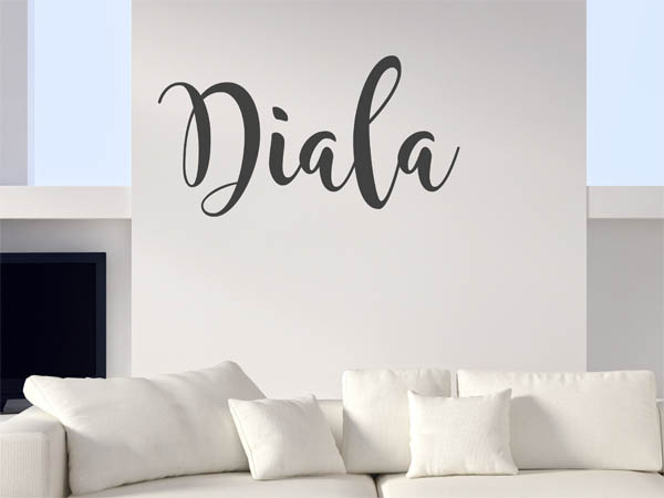 Wandtattoo Diala in Handschrift