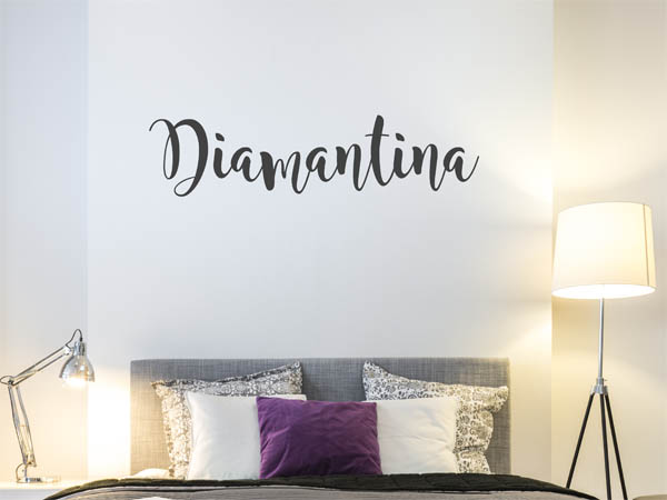 Wandtattoo Diamantina in Handschrift