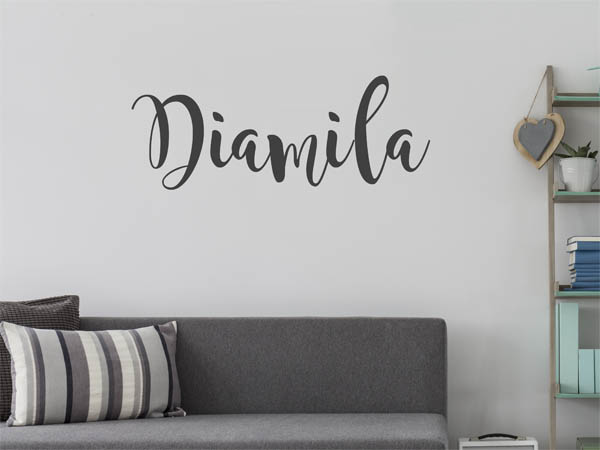Wandtattoo Diamila in Handschrift