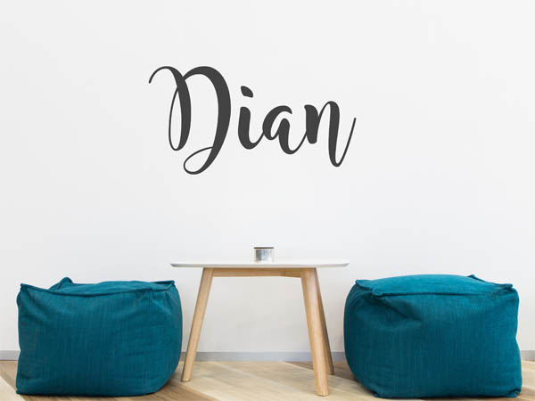 Wandtattoo Dian in Handschrift