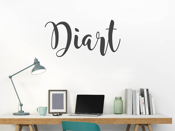 Wandtattoo Diart in Handschrift