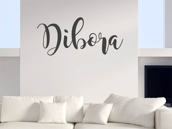 Wandtattoo Dibora in Handschrift