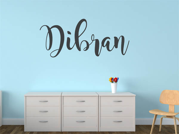 Wandtattoo Dibran in Handschrift