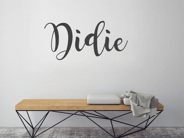 Wandtattoo Didie in Handschrift