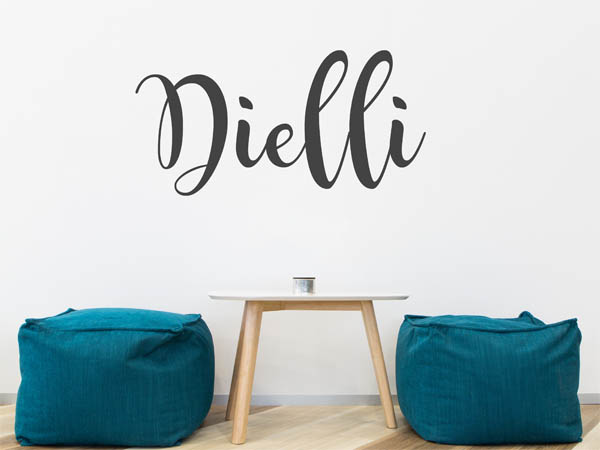 Wandtattoo Dielli in Handschrift