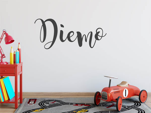 Wandtattoo Diemo in Handschrift