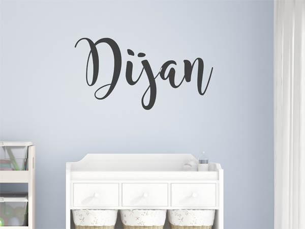 Wandtattoo Dijan in Handschrift
