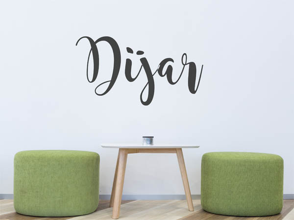 Wandtattoo Dijar in Handschrift