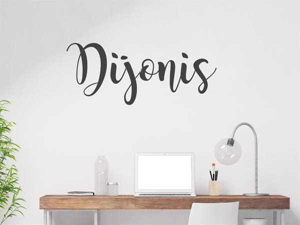 Wandtattoo Dijonis in Handschrift