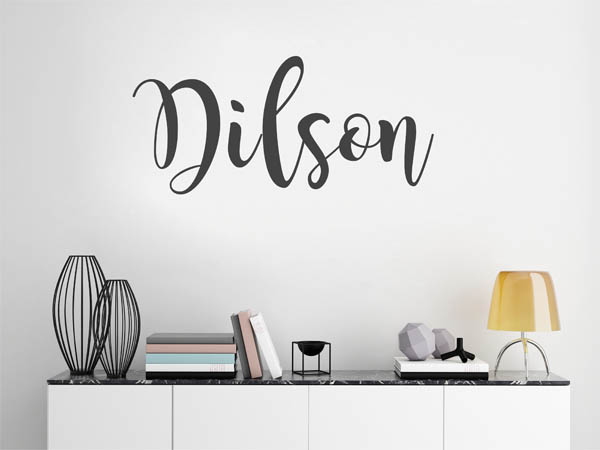 Wandtattoo Dilson in Handschrift