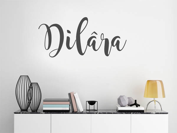 Wandtattoo Dilâra in Handschrift