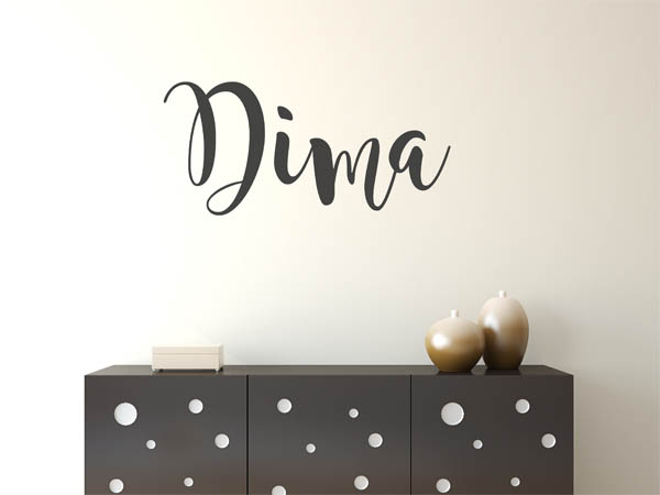 Wandtattoo Dima in Handschrift
