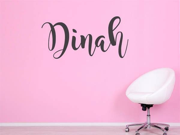 Wandtattoo Dinah in Handschrift