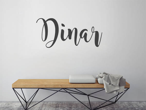 Wandtattoo Dinar in Handschrift