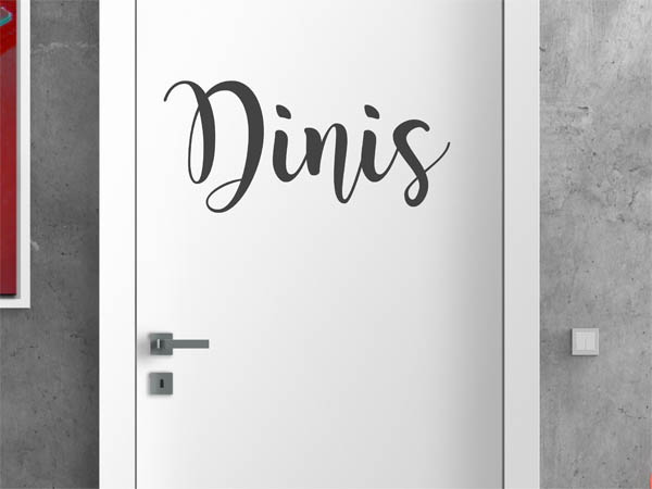Wandtattoo Dinis in Handschrift
