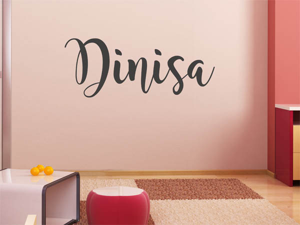 Wandtattoo Dinisa in Handschrift
