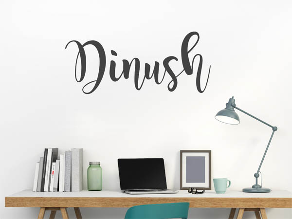 Wandtattoo Dinush in Handschrift