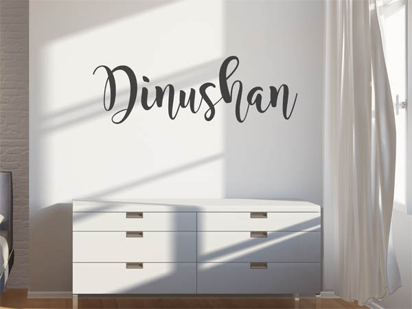 Wandtattoo Dinushan in Handschrift