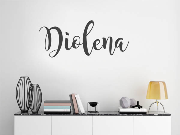 Wandtattoo Diolena in Handschrift
